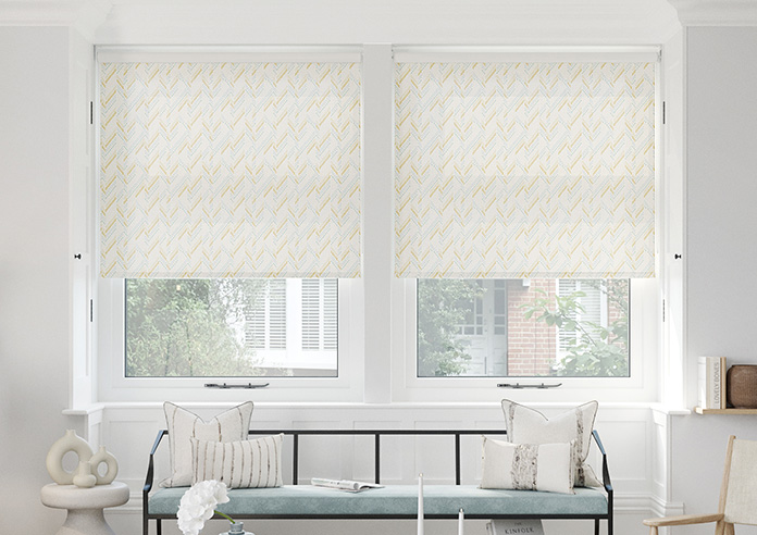 Dashing Zigzags, Warm Orange - Twist&Fit Roller Blind - Image 3